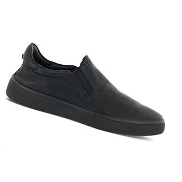 Men's Ecco Street Tray Retro Slip-on Casual Shoes Black | Canada 499ILH